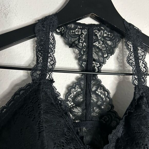 Auden Black Lace Racerback Bralette Size S - Picture 4 of 7